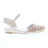 Фото #3 товара David Tate Juno Womens Beige Wide Canvas Hook & Loop Strap Flats Shoes 8