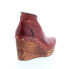 Bed Stu Marina F389007 Womens Red Leather Zipper Casual Dress Boots 6.5