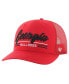 ფოტო #1 პროდუქტის Men's Red Georgia Bulldogs Garner Trucker Adjustable Hat