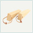 Türkeil Holz 2er Set Türstopper Beige