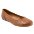 Фото #2 товара Softwalk Sonoma S1862-256 Womens Brown Extra Wide Ballet Flats Shoes 10