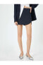 Фото #5 товара Юбка Koton Mini Shorts High Waist Pockets - 4SAK70063UW Lacivert Stripe