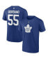 Фото #2 товара Men's Mark Giordano Blue Toronto Maple Leafs Authentic Stack Name and Number T-shirt
