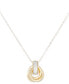Фото #1 товара Macy's glitter Love Knot 18" Pendant Necklace in 10k Gold