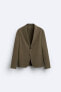 Фото #11 товара Костюмный пиджак из высокотехнологичной ткани ZARA