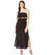 Bleu Rod Beattie 188850 Womens Fringe Dress Cover-Up Swimwear Black Size Large