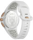 ფოტო #3 პროდუქტის Men's Thunderstorm Chrono White Silicone Strap Watch 43mm