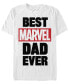 Фото #1 товара Men's Best Marvel Dad Short Sleeve Crew T-shirt
