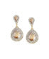 Фото #1 товара Women's Gold Dazzling Drop Earrings