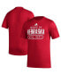 ფოტო #1 პროდუქტის Men's Scarlet Nebraska Huskers AEROREADY Pregame T-shirt