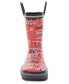 Фото #4 товара Toddler Little Boy's and Big Boy's Fire Truck Rescue Rain Boot