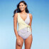 Фото #1 товара Women's Front Wrap Full Coverage One Piece Swimsuit - Kona Sol Multi S