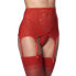 Фото #1 товара Wide Garter Belt with Stocking Red