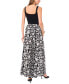 Фото #4 товара Women's Printed Smocked-Waist Wide Leg Pants