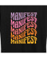 ფოტო #3 პროდუქტის Trendy Plus Size Manifest Graphic Short Sleeve T-shirt