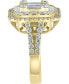 ფოტო #4 პროდუქტის EFFY® Diamond Cluster Statement Ring (2 ct. t.w.) in 14k Yellow Gold