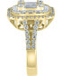 Фото #4 товара EFFY® Diamond Cluster Statement Ring (2 ct. t.w.) in 14k Yellow Gold