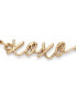 Gold-Tone Xoxo Script Delicate Bracelet
