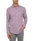 Фото #1 товара Men's Micro-Floral Performance Stretch Shirt