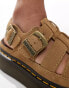 Dr Martens Wrenlie quad caged sandals in tan suede Бежевый, 39 - фото #4