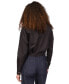 ფოტო #2 პროდუქტის Women's Poplin Tie-Front Button-Down Cotton Shirt, Regular & Petite