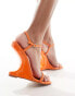 Фото #1 товара Simmi London Aja curved heeled sandal in orange