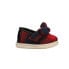 TOMS Alpargata Slip On Toddler Girls Red Flats Casual 10013005