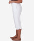 ფოტო #3 პროდუქტის Women's All American Twill Capri with Pockets Pants