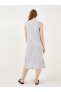 Фото #6 товара Платье повседневное LC WAIKIKI Больших размеров безрукавное из ткани с рельефным орнаментом