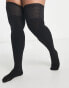 Фото #8 товара Pretty Polly Curve 60 denier hold up stockings in black