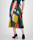 ფოტო #2 პროდუქტის Women's Printed Pleated Pull-On Midi Skirt