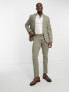 New Look skinny suit trousers in sage