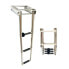 LALIZAS Stainless Steel Platform Telescopic Ladder