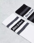 Dickies genola crew socks in white and black multi two pack