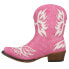 Фото #5 товара Roper Amelia Snip Toe Cowboy Booties Womens Pink Casual Boots 09-021-1567-3031