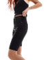 Фото #4 товара DTT skinny denim shorts in washed black