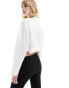 Фото #4 товара Mango drawstring shirt in white