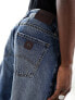 Armani Exchange straight leg jeans in mid blue