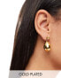 Фото #1 товара Bohomoon elara gold plated stainless steel large teardop earrings