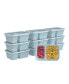 Фото #1 товара Prep 2-Compartment Snack Container Set, 20 Pieces
