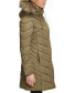 Фото #3 товара Petite Faux-Fur-Trim Hooded Puffer Coat