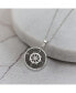 Фото #2 товара Chisel polished Black IP-plated Compass Pendant Curb Chain Necklace