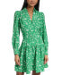 ფოტო #4 პროდუქტის Women's Long-Sleeve Collared Long-Sleeve Dress