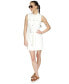 Фото #6 товара Women's Frayed-Neck Denim Sleeveless Dress