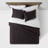 Фото #2 товара Washed Cotton Sateen Comforter & Sham Set - Threshold