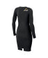 ფოტო #2 პროდუქტის Women's Black Boston Bruins Lace-Up Dress