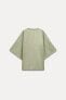 KIMONO SLEEVE COTTON T-SHIRT