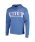 Фото #3 товара Men's Royal Buffalo Bills Field Franklin Hooded Long Sleeve T-shirt