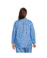 Фото #2 товара Women's Plus Size Long Sleeve Print Flannel Pajama Top