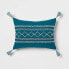 Фото #6 товара 5pc Full/Queen Kenton Diamond Stitch Comforter Bedding Set Dark Teal Blue -